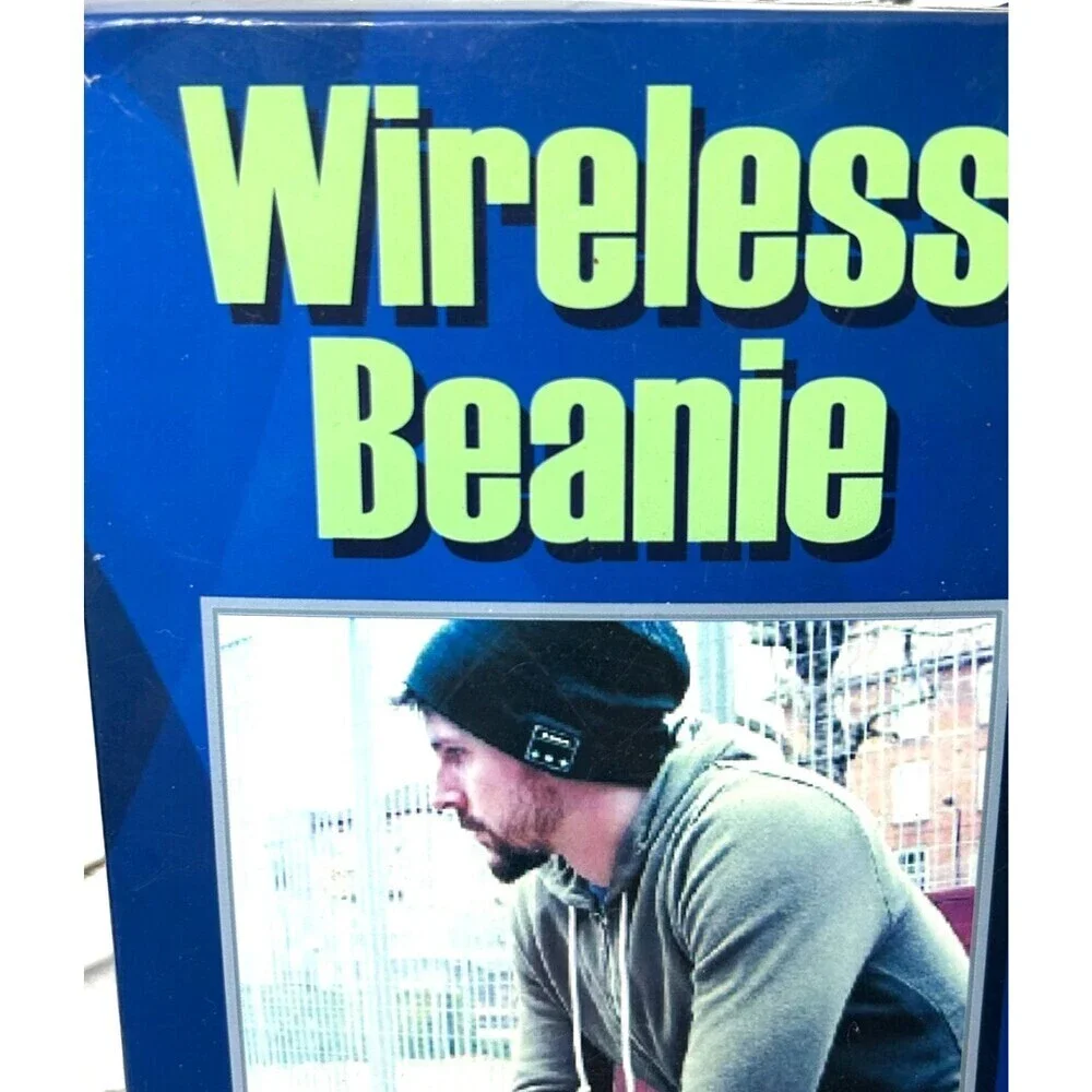 Bluetooth Wireless Beanie Hat Music Headphone Speaker Compatible iPhone Android